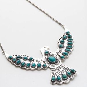 Spell and the Gypsy Designs Wild Eagle Necklace Turquoise Thunderbird Vintage